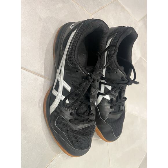 ASICS Womens Size 8 Gel-Rocket Turf Shoes Black Good Condition - Picture 2 of 7